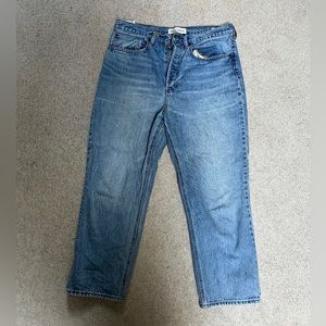 denim forum joni high rise loose size 32